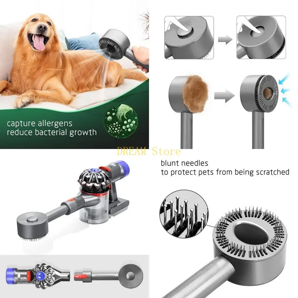 

Dog Pet Grooming Brush Extension Vacuum Cleaner Hose for D yson V7 V10 Converter Tool Attachment best sale