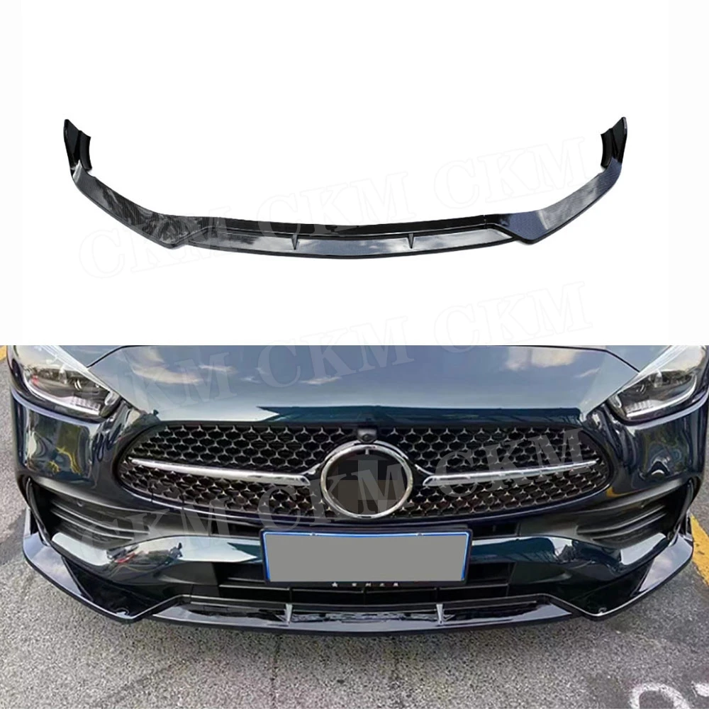 B Style Front Lip Bumper Chin Spoiler Aprons for Mercedes Benz C Class W206 C43 AMG Sport 2022+ Body Kits Accessories