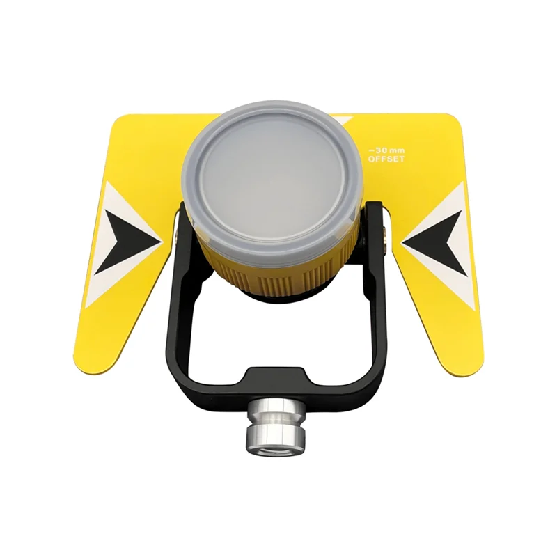 ปริซึมเดี่ยวสีเหลืองสําหรับ Nikon South Trimble สําหรับ Sokktotal Station Prisms การสํารวจ AK18 พร้อมกระเป๋าอ่อน