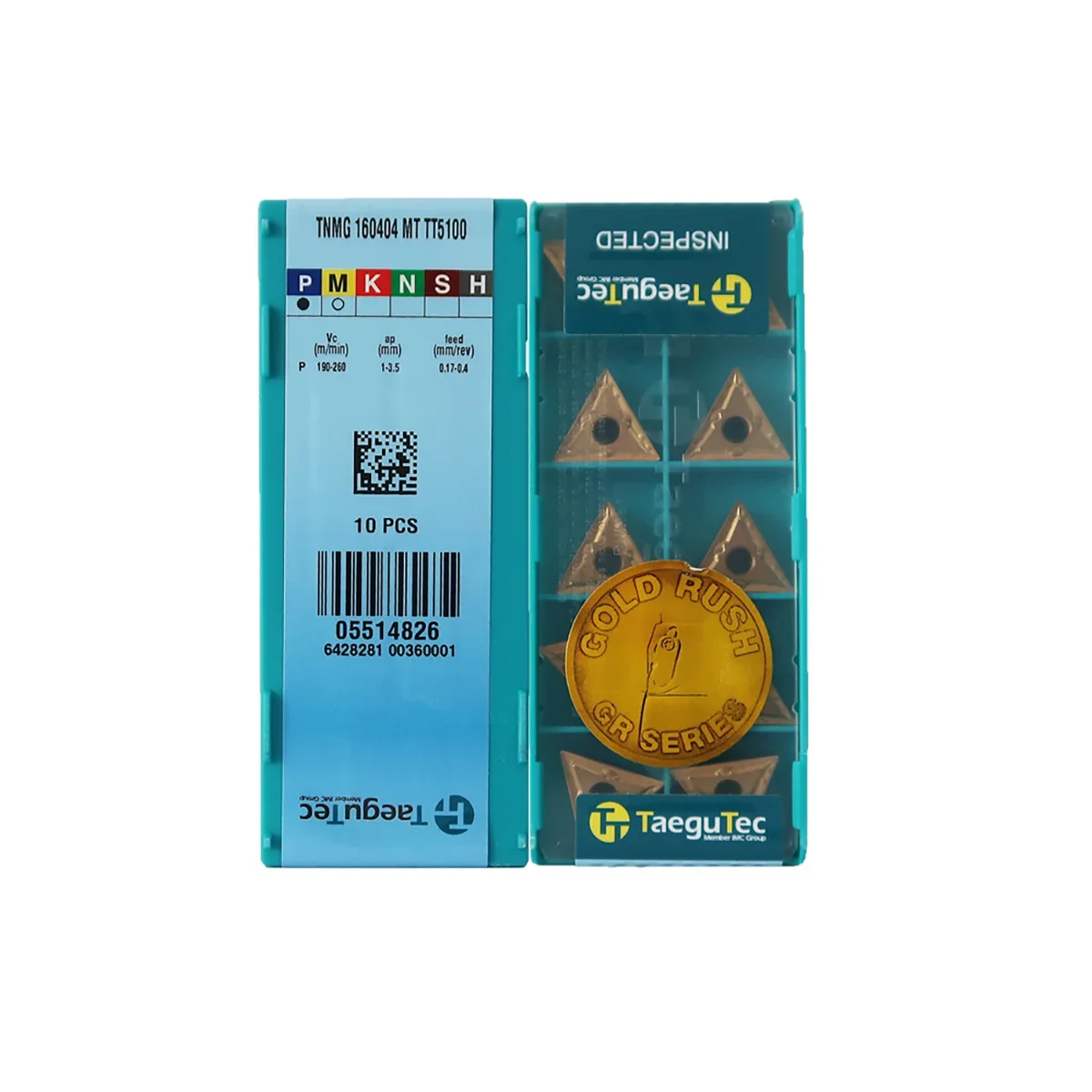 TaeguTec 100% Original TNMG TNMG16 TNMG160404R VF TNMG160404R FS TNMG160404 MT CT3000 Medium Carbide Turning Inserts