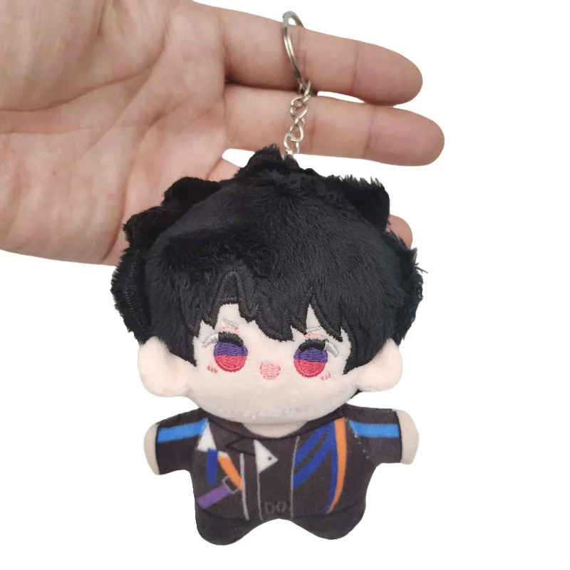 Niedlicher Anime Love and Deepspace Caleb Soft Body Baumwollpolsterung Plüschtier 10CM Anhänger Rucksack Schlüsselanhänger Geburtstagsgeschenk Weihnachten