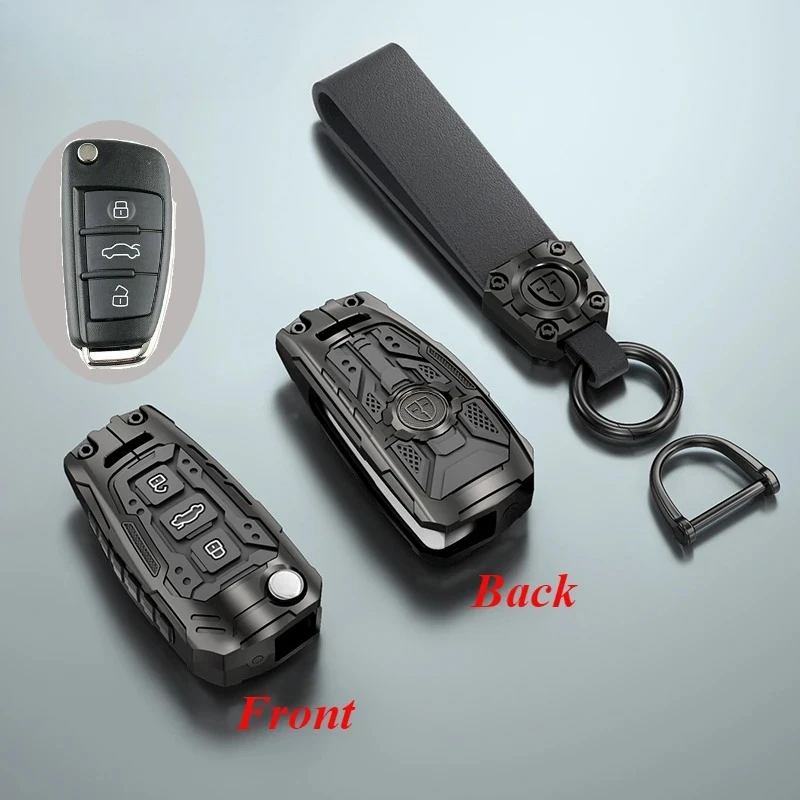 

Чехол для автомобильного дистанционного ключа из цинкового сплава для Audi A1 A3 8P A4 A5 A6 C7 A7 S3 S7 S8 R8 Q2 Q3 Q5 Q7 Q8 SQ5 TT RS3 RS6 Брелок