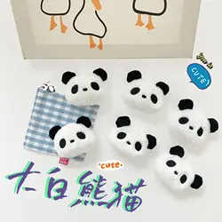 Panda Dolls Padded Patches, Appliques for Clothes, Socks, Sewing Supplies, DIY Hair Decoration, 5 PCs/Lot