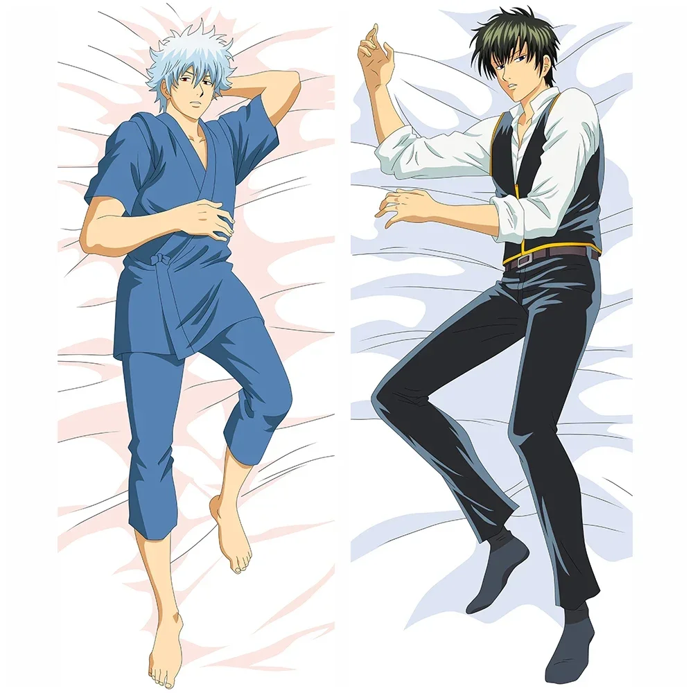 The New Japanese Anime Pillowcase GINTAMA Sakata Gintoki Hijikata Toushirou Dakimakura Pillow Cover Case Hugging Body Pillowcase