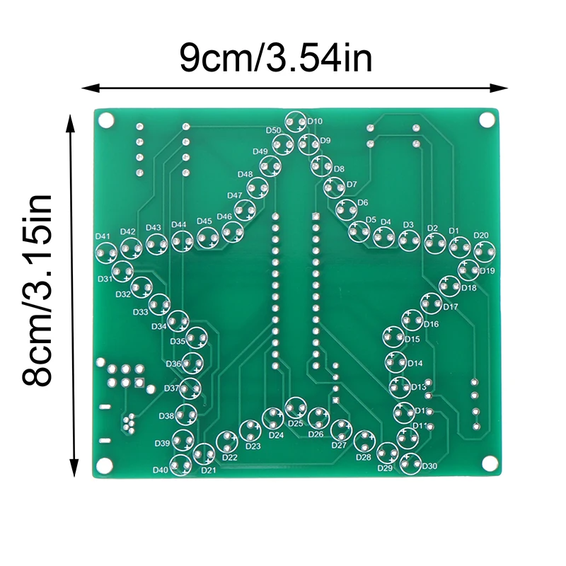 DIY Electronic Kit 3D Five-Pointed Star LED Pentagram Flashing Marquee Light Board Music Player Soldering Learning Set