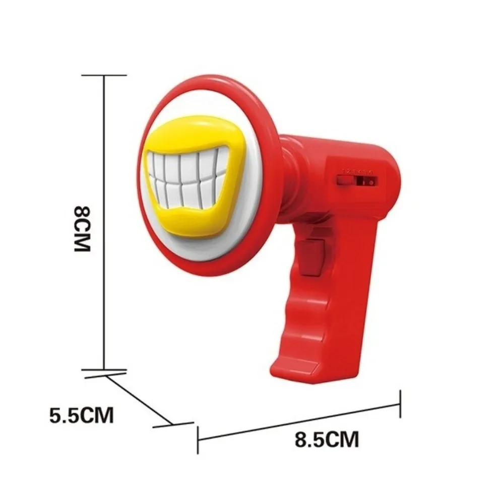 Con 6 efectos de sonido, juguete que cambia de voz para niños, Mini altavoz de voz para juegos de rol de boca grande, regalo, amplificador de mano para niños