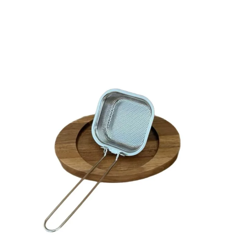 

colander with hook to prevent scalding, leaking basket cooking noodles shabu meat filter, sieve folding handle heat insulation