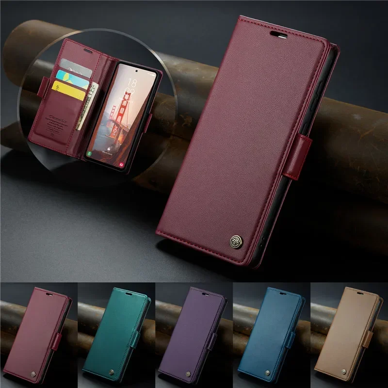 Luxus Karte Tasche Leder Telefon Fall für Samsung Galaxy S25 S24 S23 S22 S21 S20 Ultra Plus FE S10 Schutzhülle Tasche coque