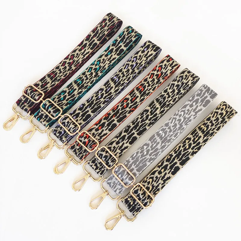 New Color Leopard Print Luggage Accessories Strap Adjustable Shoulder Crossbody Women's Bag Versatile Long Strap Broadband
