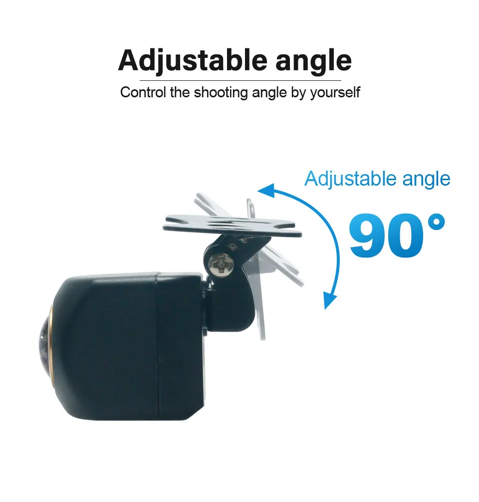 170 ° Fisheye Objektiv Sony Full HD AHD 1080P CVBS Nachtsicht Wasserdichte Fahrzeug Rückansicht Rückfahrkamera Auto Kamera – Detail 4