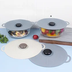 Three Piece Set Silicone Fresh-keeping Lids Silicone Bowl Lids Vacuum Lids Sealed Fresh-keeping Lids High Temperature Resistance