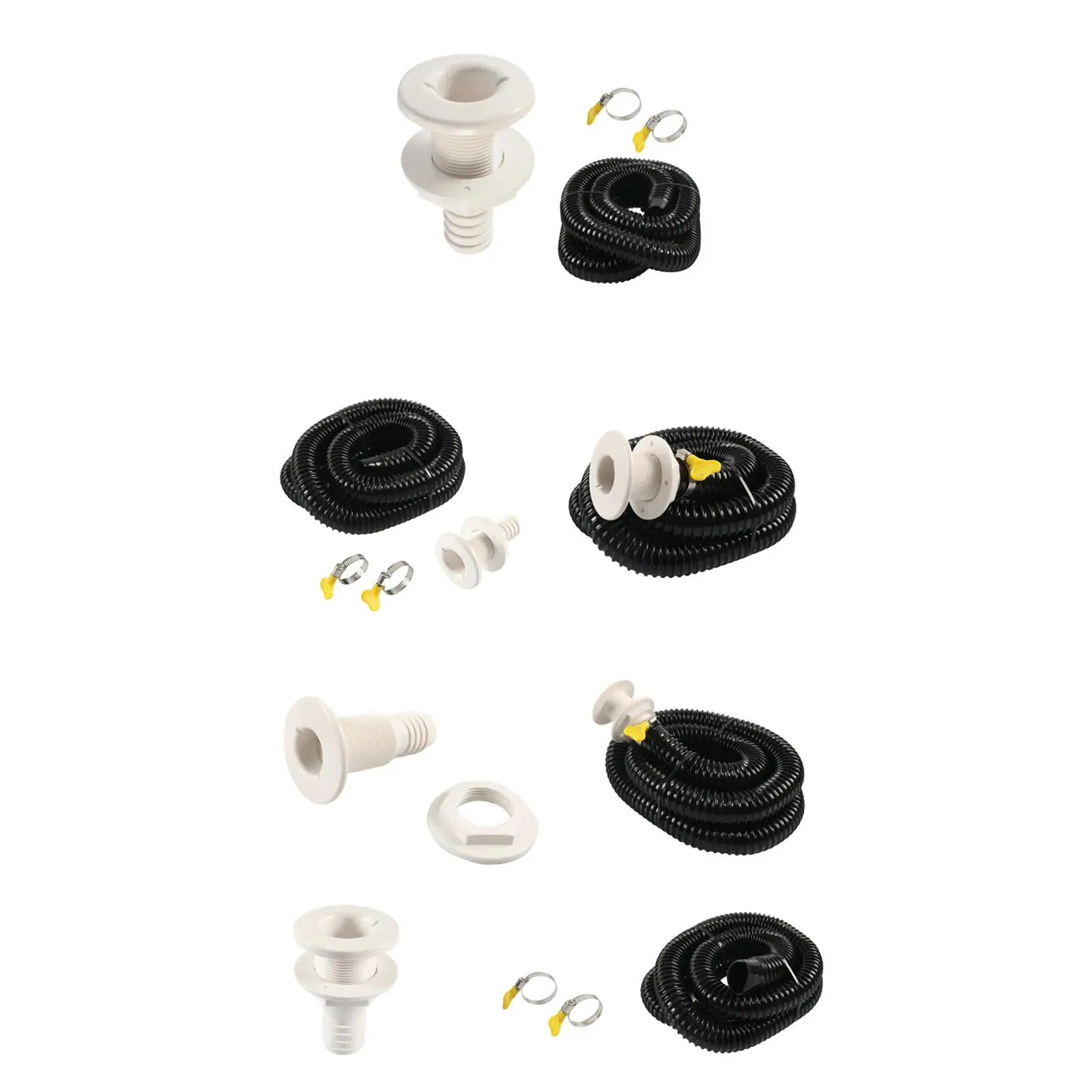 

Bilge Pump Installation Hose Kit Durable PVC Material Stainless Steel Clamps for Marine Bilge System Boats