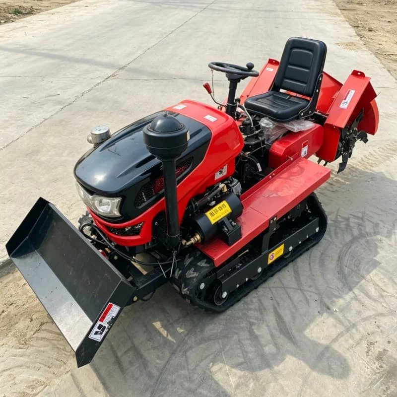 

Customized New‑Style Plowing Tractor, Farm Rotary Tiller, Crawler Plowing Machine, Upgraded Mini Power Tiller