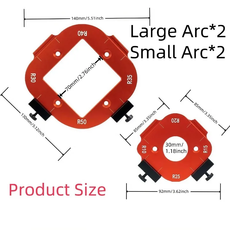 For Woodworking Arc Fillet Die R Angle Trimming Machine Auxiliary Tools