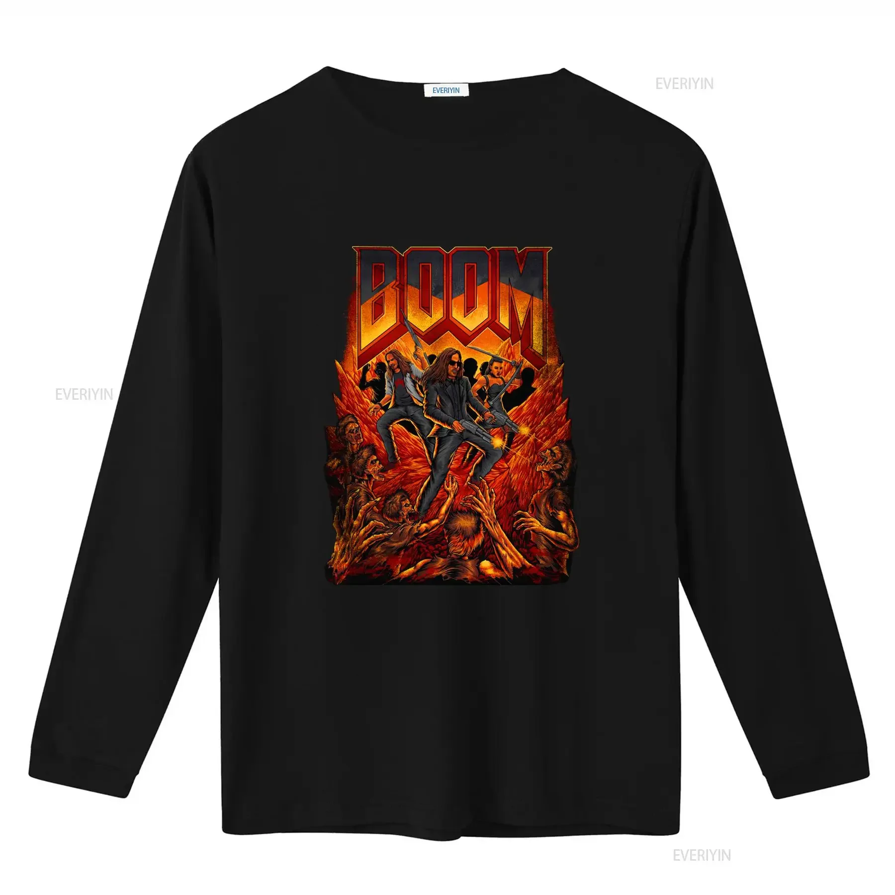 AMARANTHE Boom Single T Shirt Zombie Apocalypse Theme with Bold Design vintage Washed Stylish streetwear graphic Casual