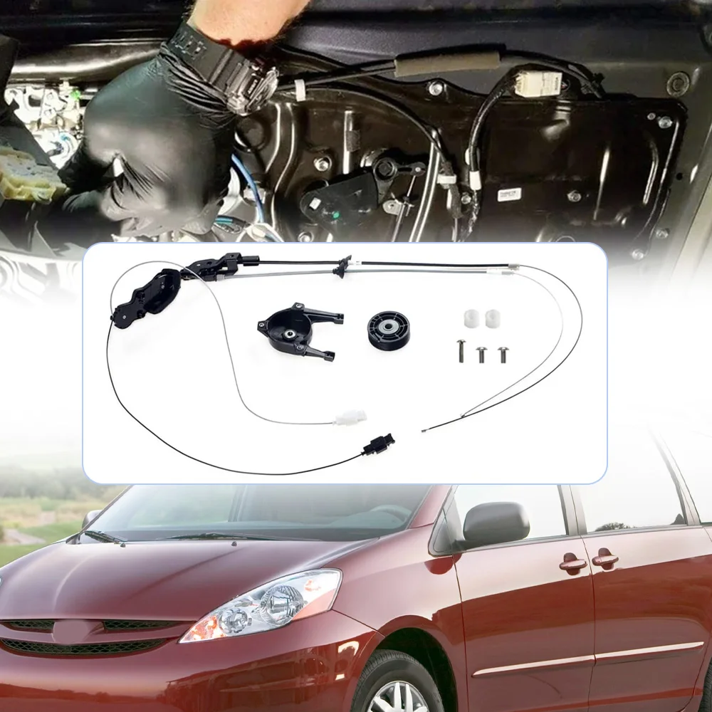 

Rear Sliding Door Cable Assembly 85620-08052 85620-08042 For Toyota Sienna 3.3L DOHC V6 24V ENG.CODE ,3MZFE 2004-2006 924-578