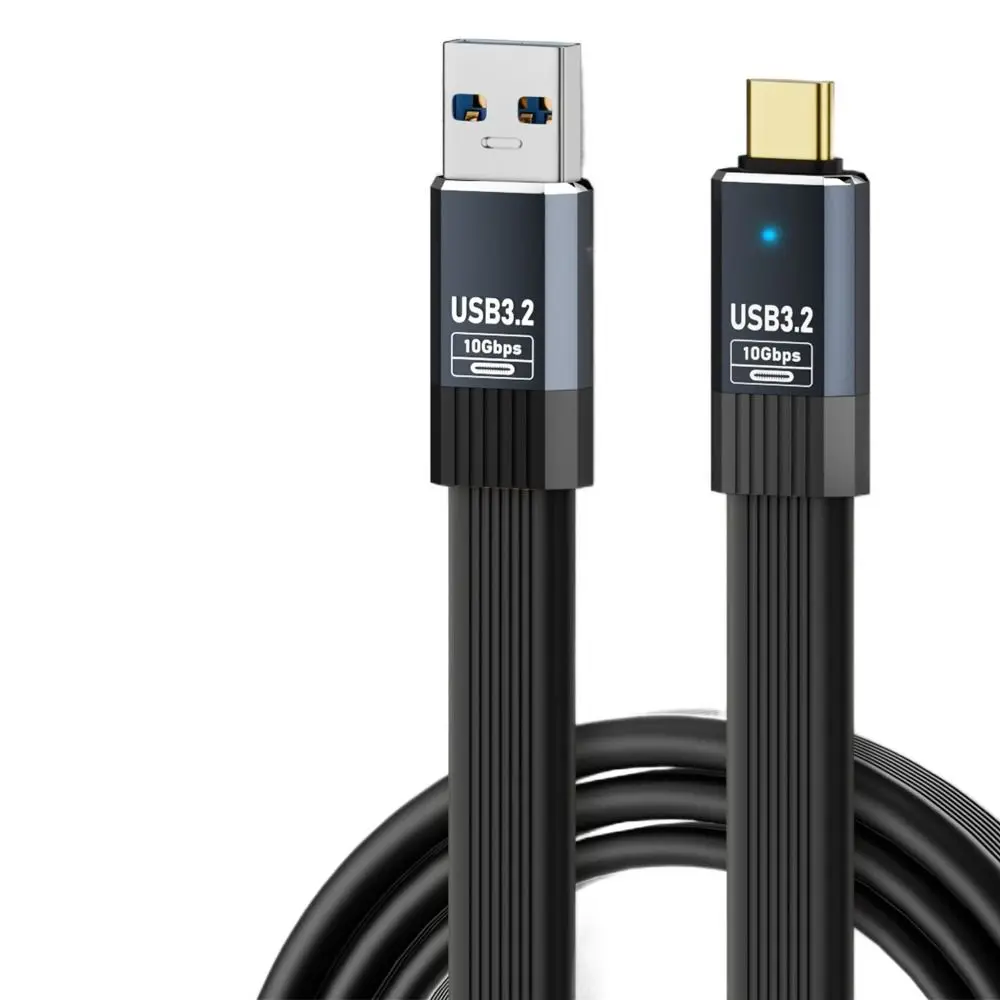 Male to Male USB3.2 Type-A to Type-C Cable Fast Charging 36W Data Line Flexible 10Gbps USB-A to USB-C Cord
