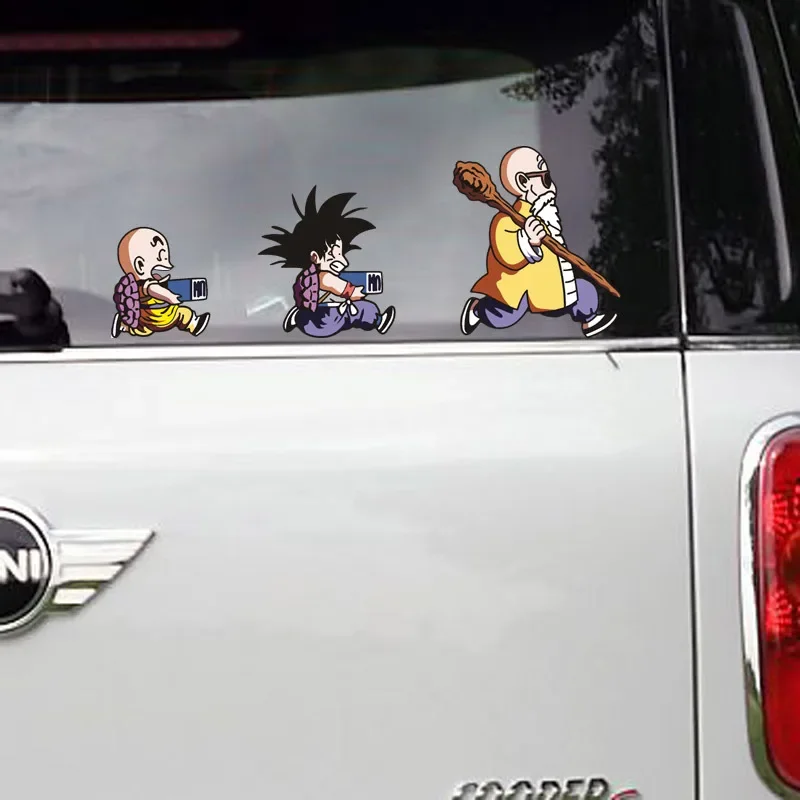 Animation Dragon Ball Z Accessories Sun Wukong Movable Doll Kakarotto Figma Model Waterproof Stickers DIY Creative Car Stickers