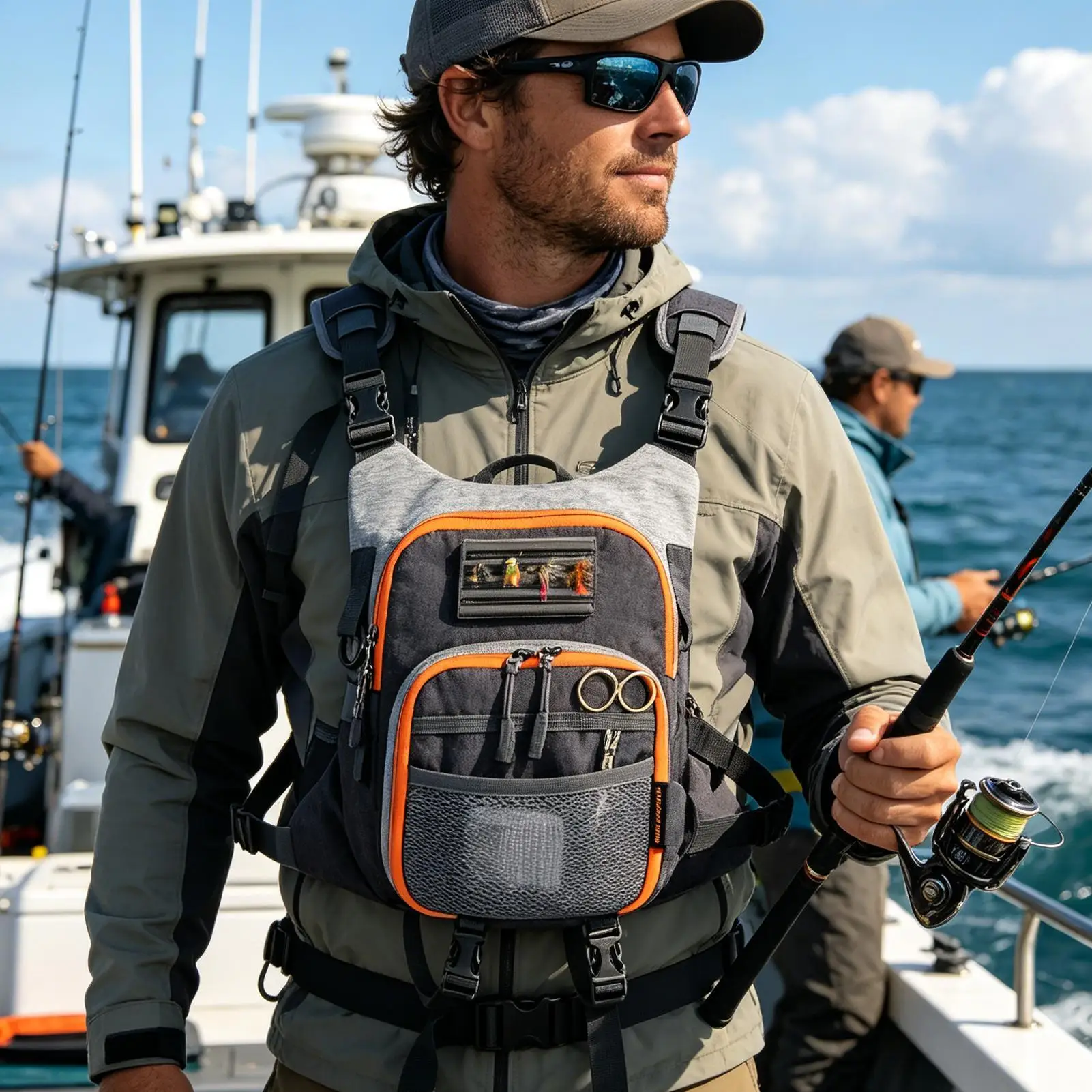 

Trout Fishing Bag Vest Type Organizer Fly Fishing Sling Pack For Saltwater Freshwater Bass Trout Catfish Tool Rig Lure Bait