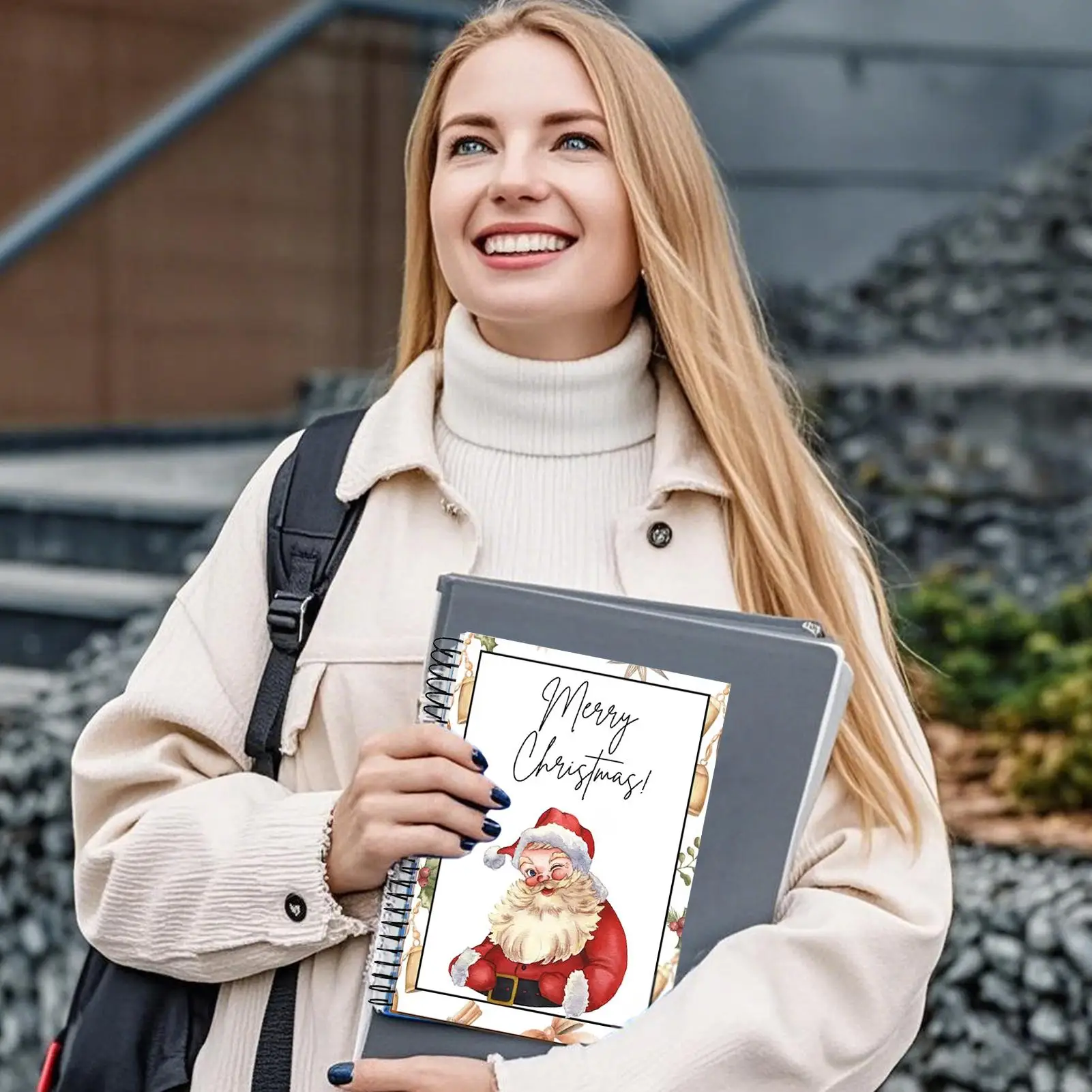 Spiralgebundenes Weihnachts-Geschenkkartenbuch Festliche Weihnachtsgeschenke für Teenager Grußkarten-Organizer Grußkartenhalter – Detail 14