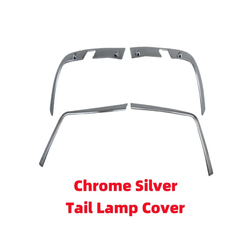 For Toyota Land Cruiser LC200 FJ200 200 2016 2017 2018 2019 2020 Chrome Car Accessories Plated Tail Lamp Cover Trim Paste Style