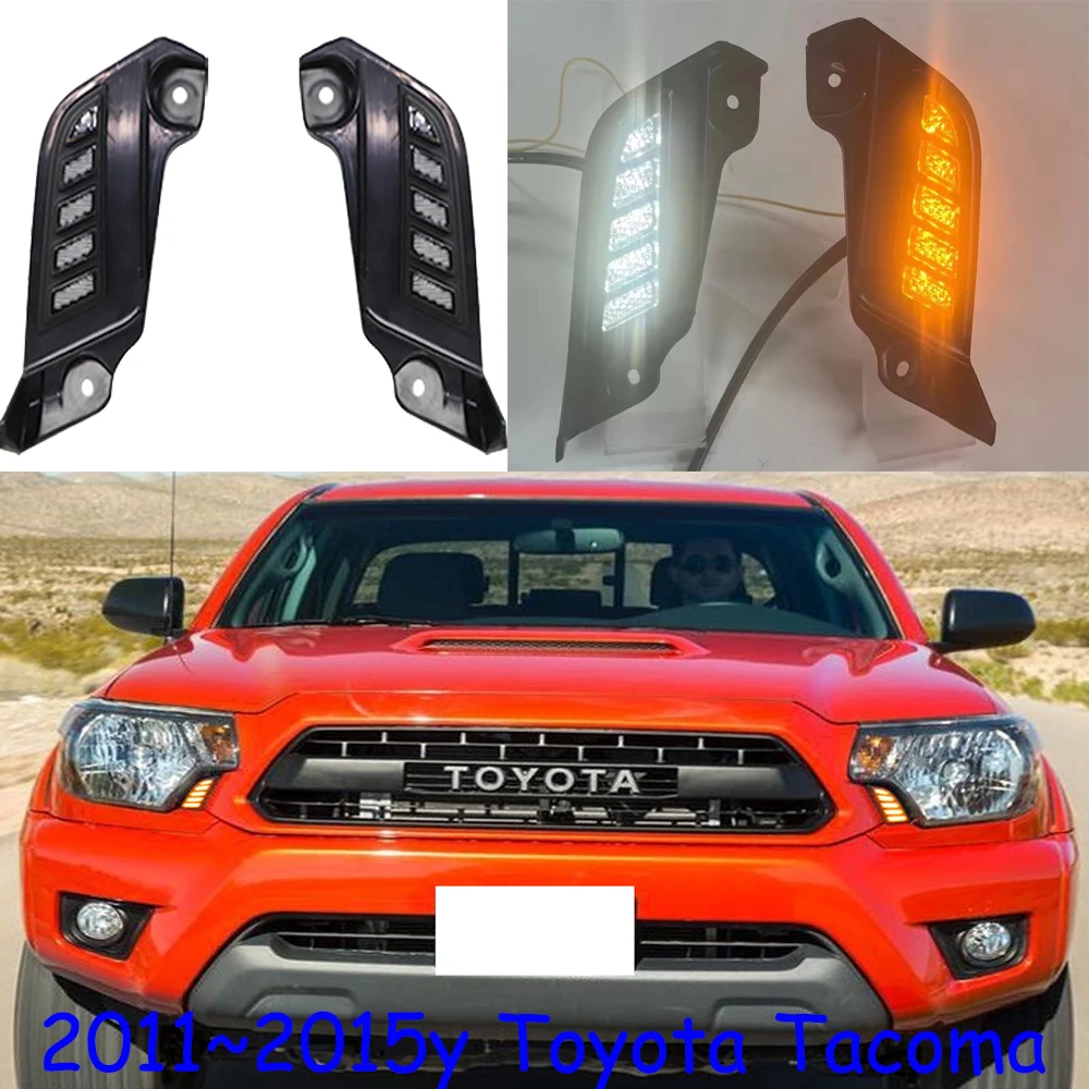 

car accessories bumper headlight for Toyota Tacoma daytime light 2011~2015y LED for Toyota headlamp Fog light