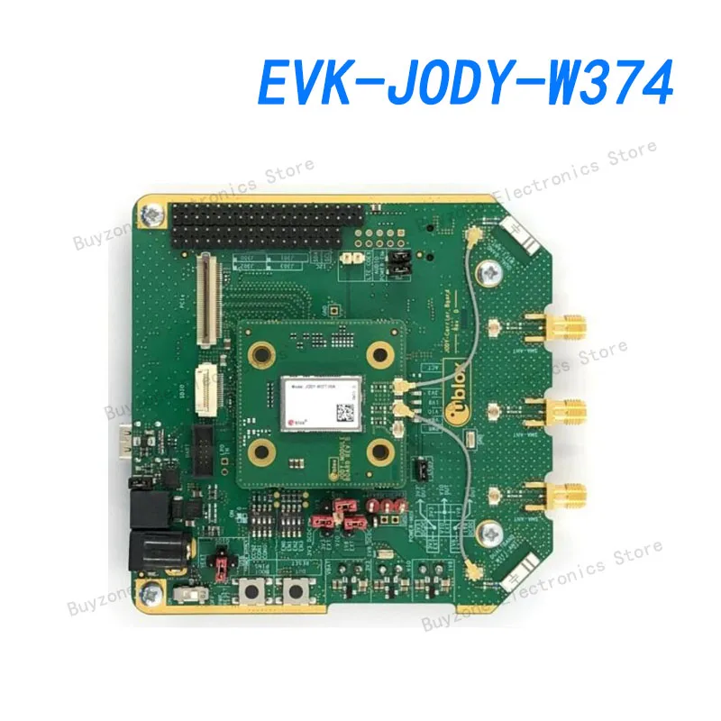 

EVK-JODY-W374 802.11 a/b/g/n/ac/ax(Wi-Fi, WiFi, WLAN), Bluetooth® 5 2.4GHz, 5GHz evaluation board.