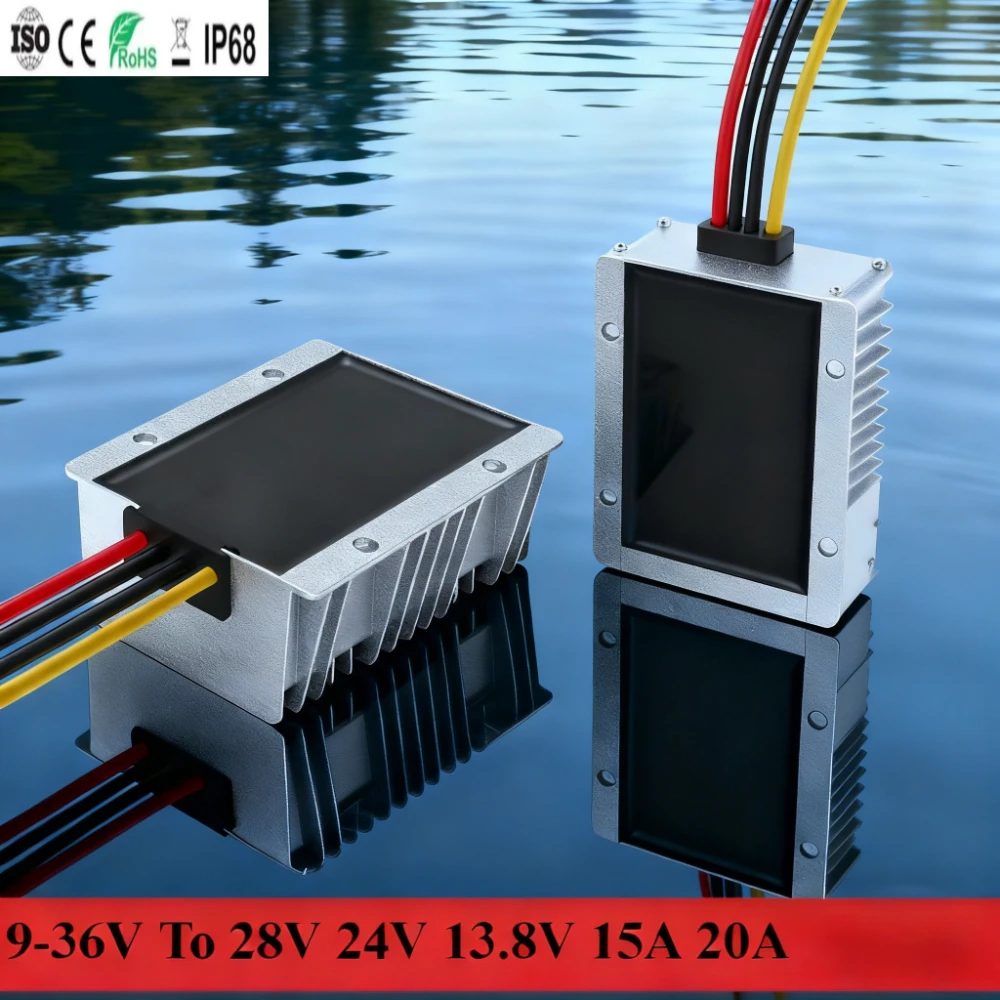 

CE DC To DC 12V 24V 9-36V To 28V 24V 13.8V 19V 15A 20A 21A 26A 30A Boost Buck Converter Voltage Stabilizer Regulator Waterproof