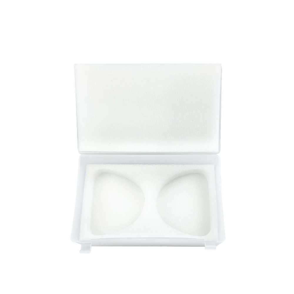 2pcs Denture Box Case With Foam Sponge Dentist Clinic Dental Implant Storage Placement Box Plastic Tooth Box Dentistry Materials