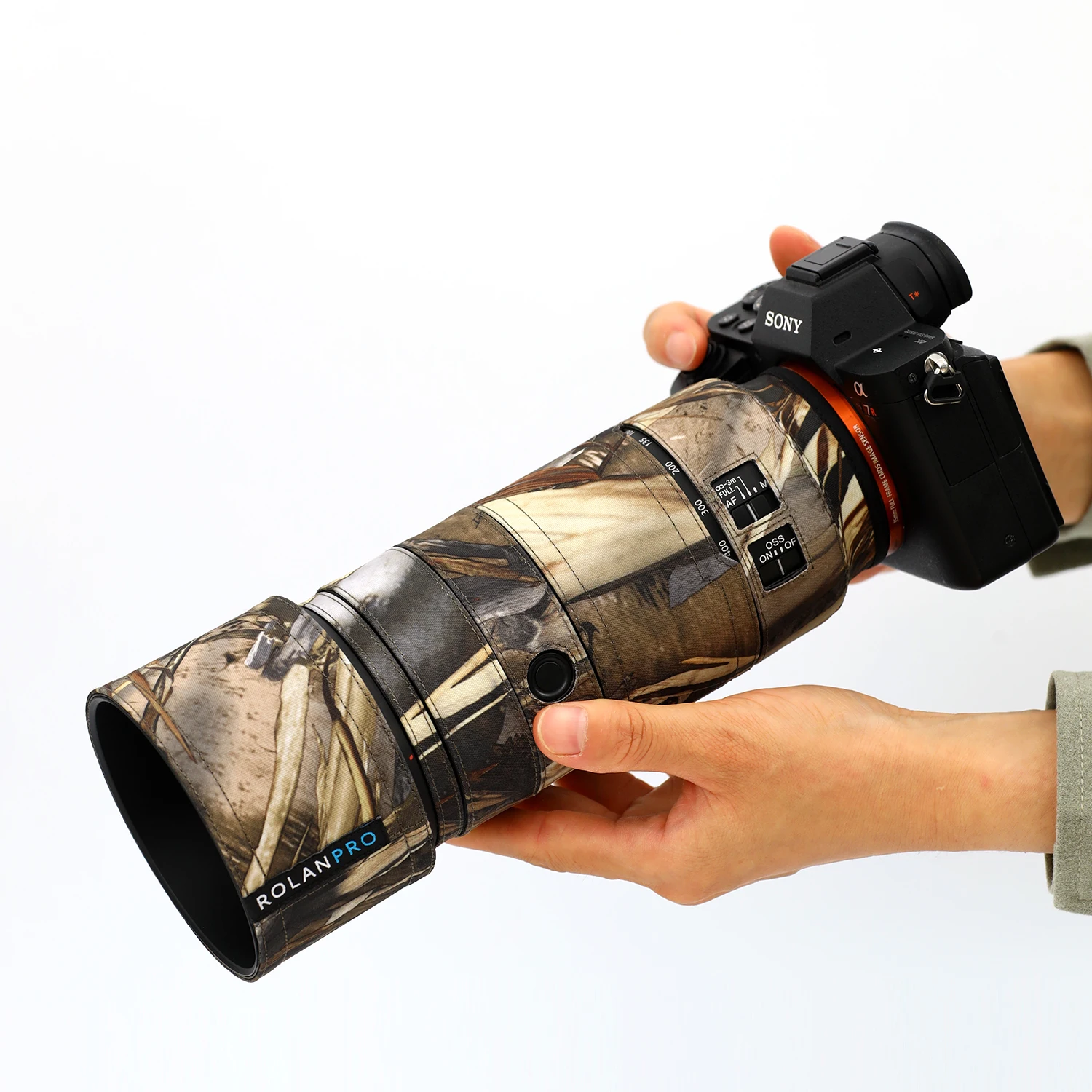 ROLANPRO Lens Coat for Sony FE 100-400mm F5.6-8 OSS（SEL100400）Lens Protective Sleeve Camera Protection Case Raincover Camouflage