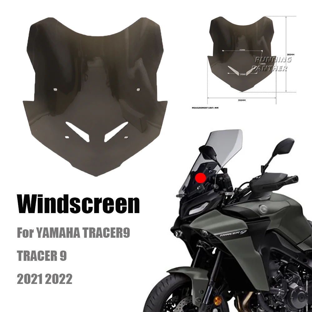 

Motorcycle Accessories Windscreen Windshield Deflector Protector Wind Screen Fit For YAMAHA TRACER9 TRACER 9 GT 2021 2022