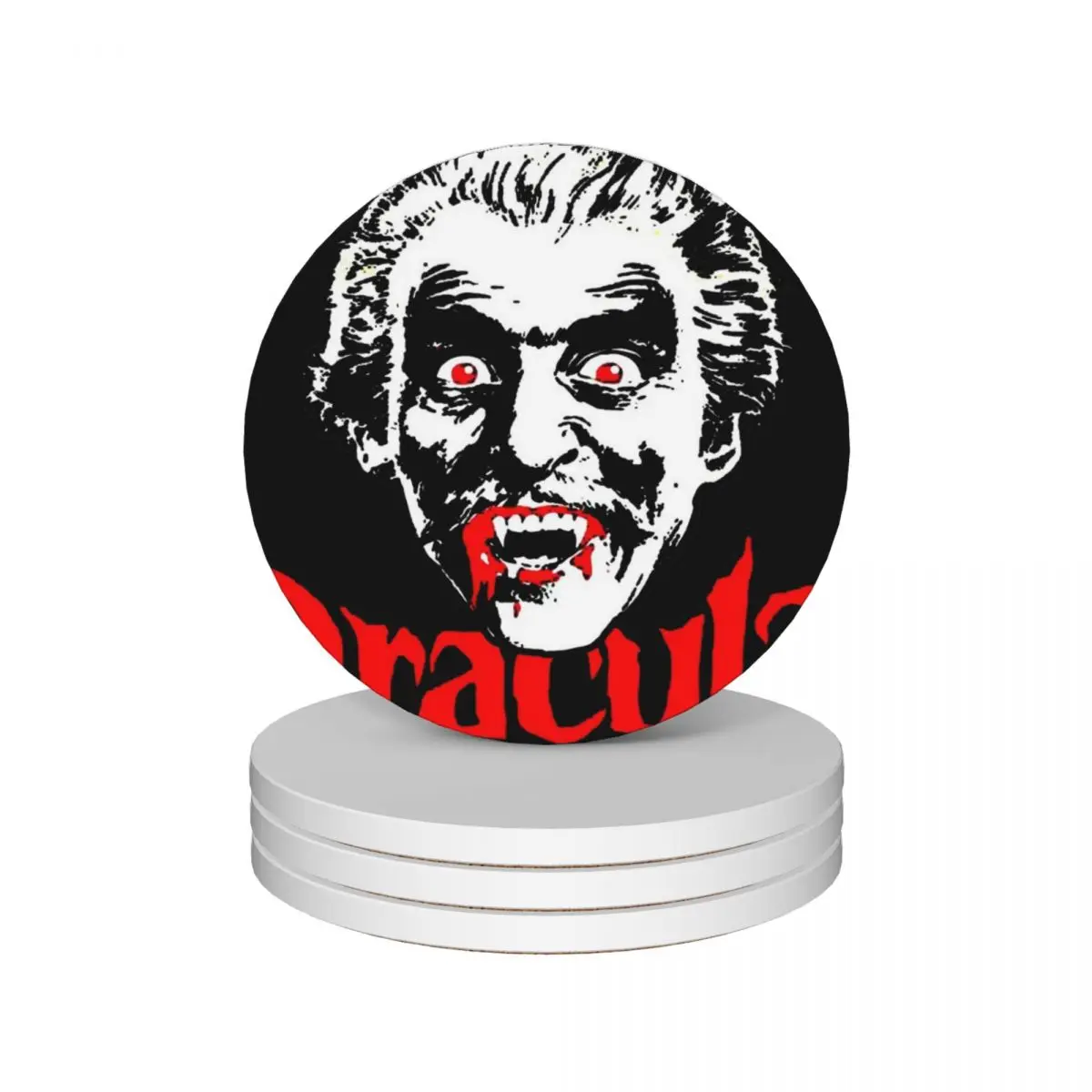 

Vampire, Dracula, Horror Movie Ceramic Coasters (Set of 4) christmas for coffee mugs tea cup holder Coasters