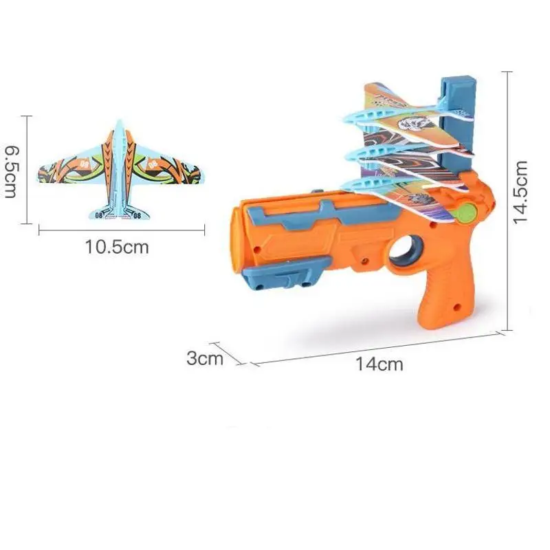 Airplane Launcher Bubble Catapult Toy Funny Airplane Toys For Kids Plane Catapult Gun Shooting Game Gift