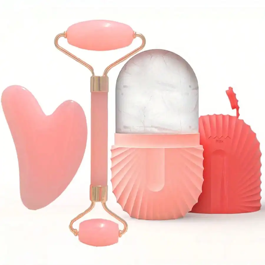 Silicone Ice Roller Facial Massage Set