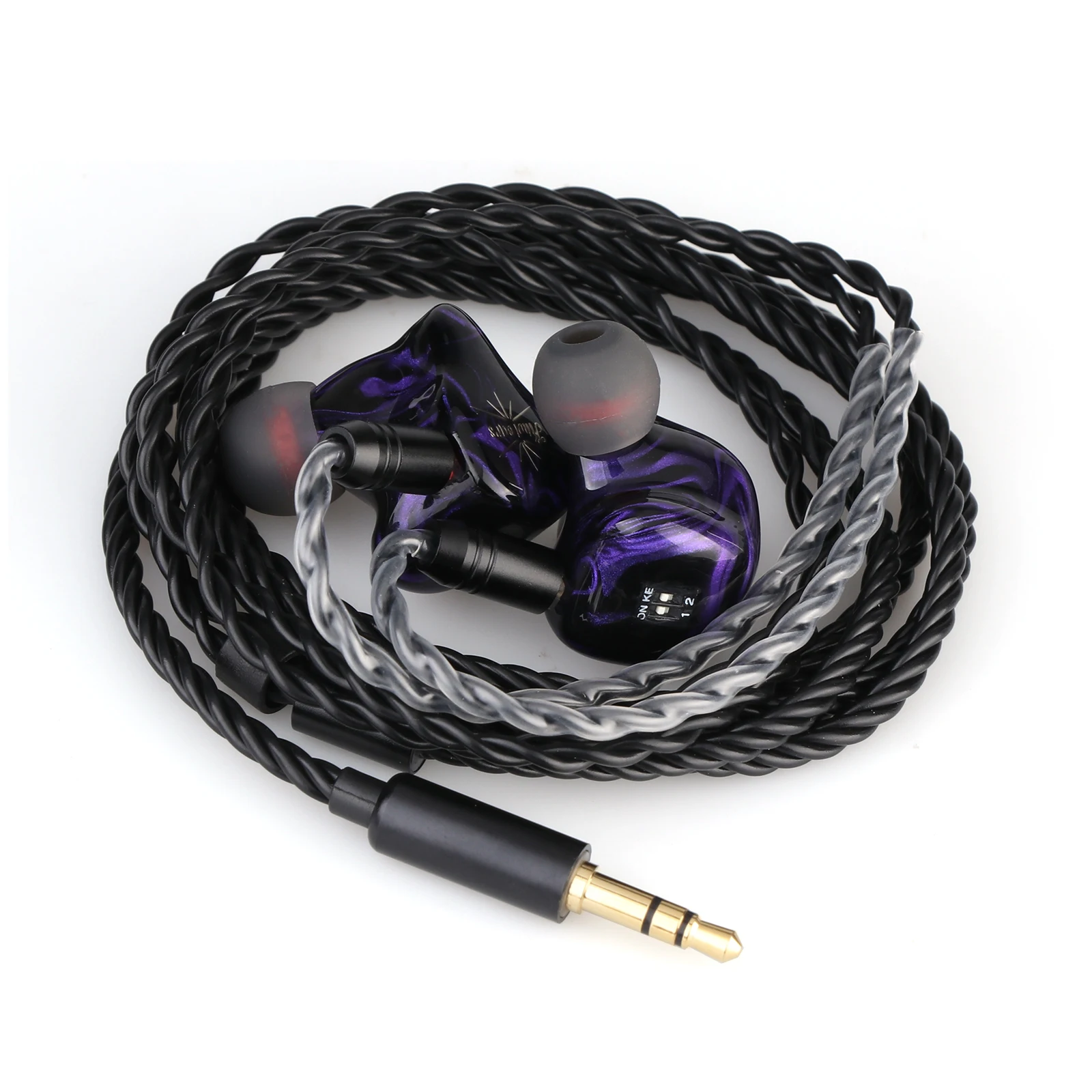 Linsoul Kiwi Ears Quartet 2DD+2BA Hybrid In-Ear Monitor 10mm Titan Dynamic Driver IEM Kopfhörer HiFi Kopfhörer – Detail 7