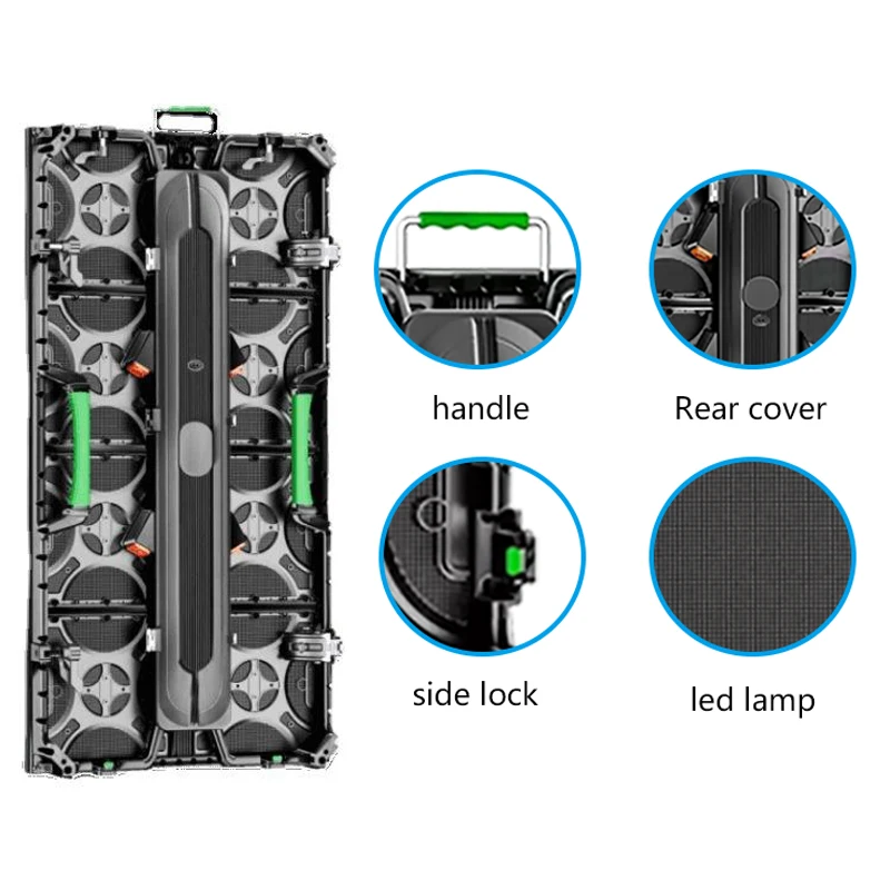 Indoor Full Color HD Video Wall Panel P4.81 500mm*1000mm Outdoor Capacitive Rental LED Displays Screen