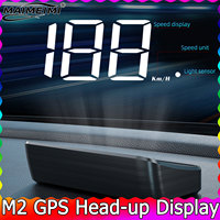 M2 GPS HUD Head Up Display Car Universal Speedometer KMH USB Cable Plug & Play GPS & Beidou Dual Satellite System