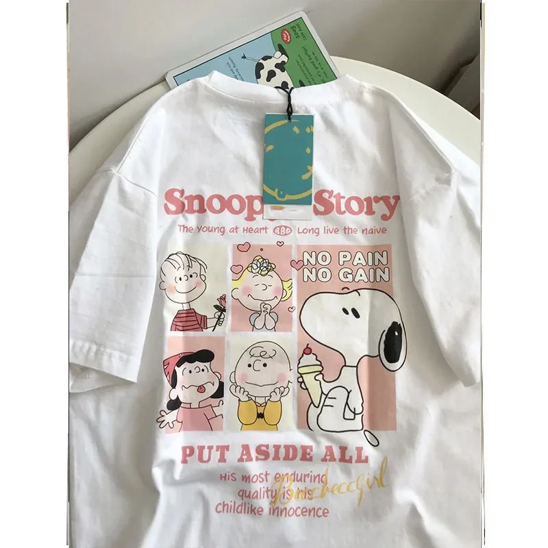 Snoopy new short-sleeved T-shirt student bottoming shirt women's summer new