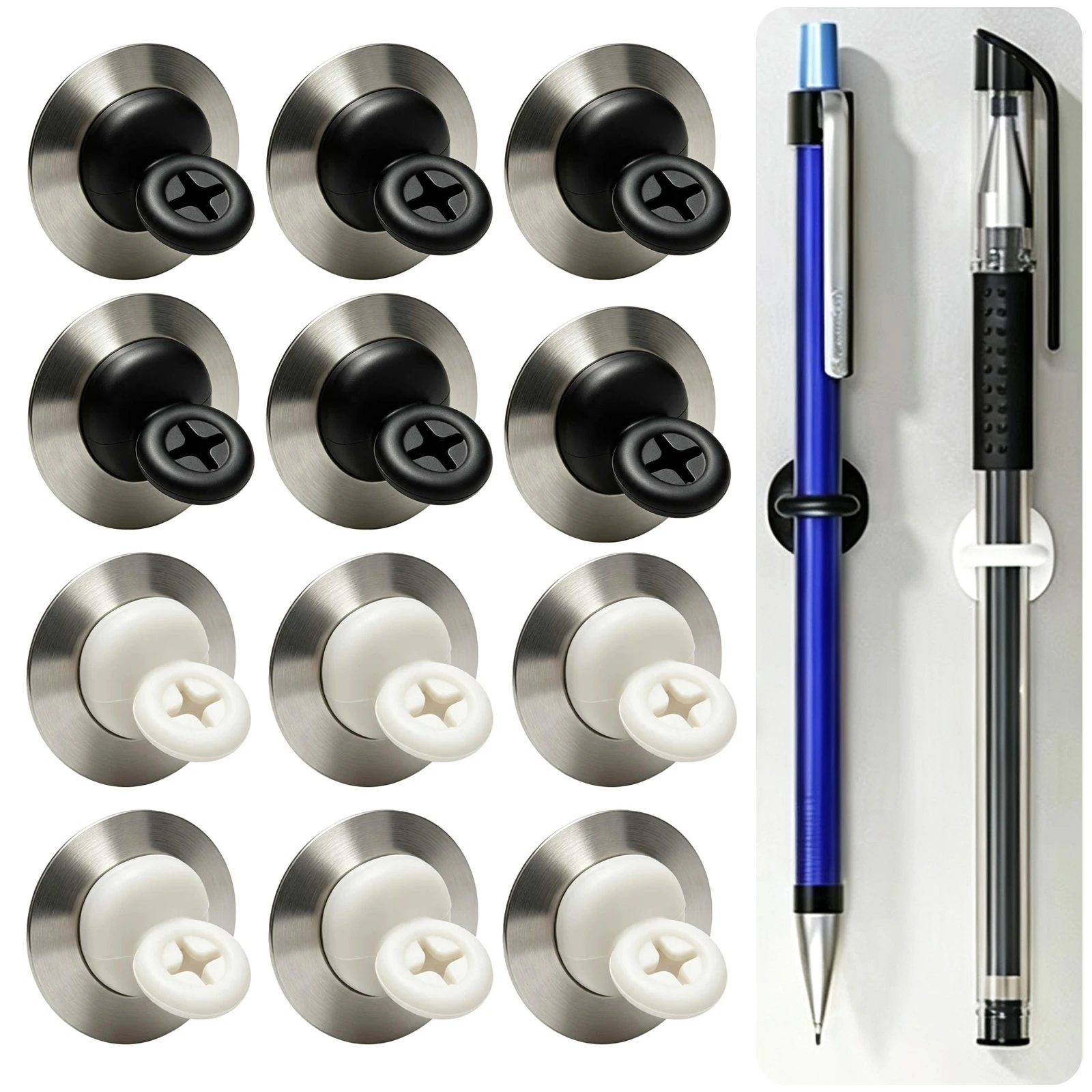 Pen Cup Magnetic - Confezione da 6 clip magnetiche per