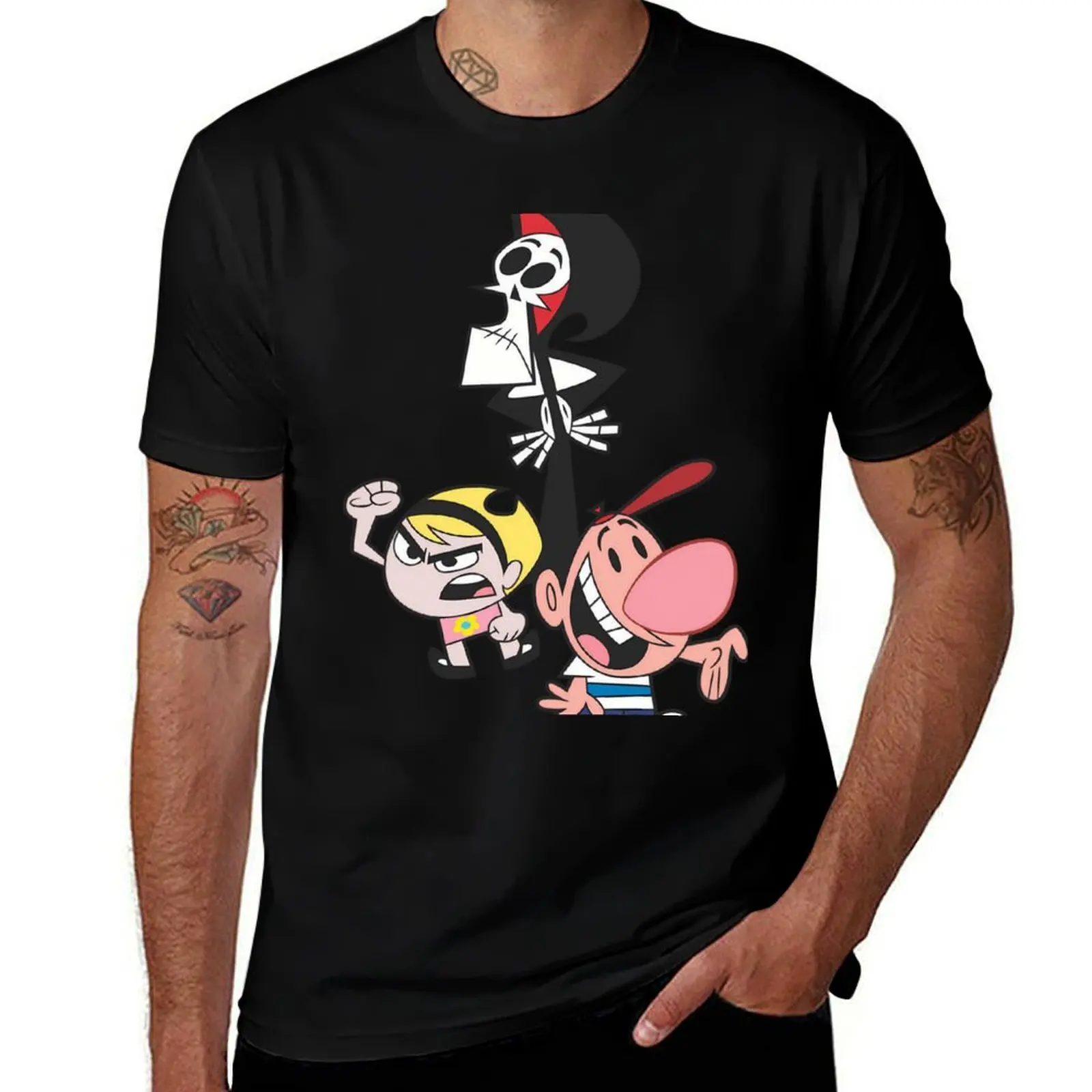 

Футболка The Grim Adventures Of Billy And Mandy, мужская футболка, роскошные мужские футболки, хлопковые мужские футболки, футболка с рисунком