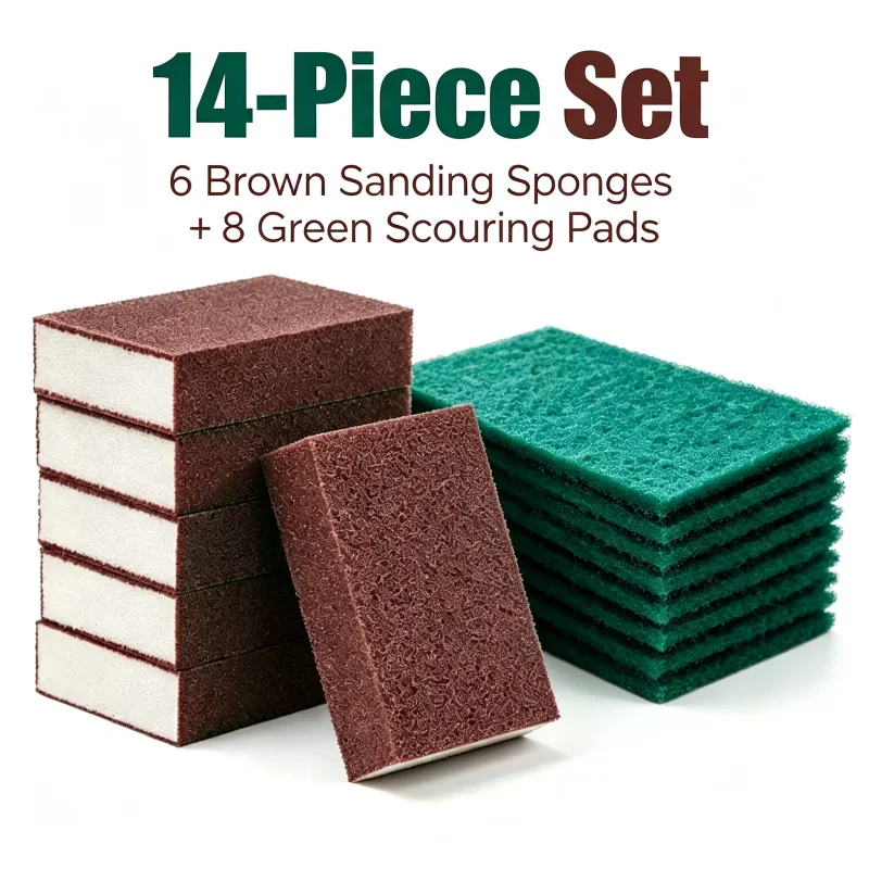5/10pcs Nano Sponge Magic Erasers Carborundum Removing Rust Cleaning Sponge Brush Kitchen Pot Dish Rust Removal Emery Clean Rub view 2