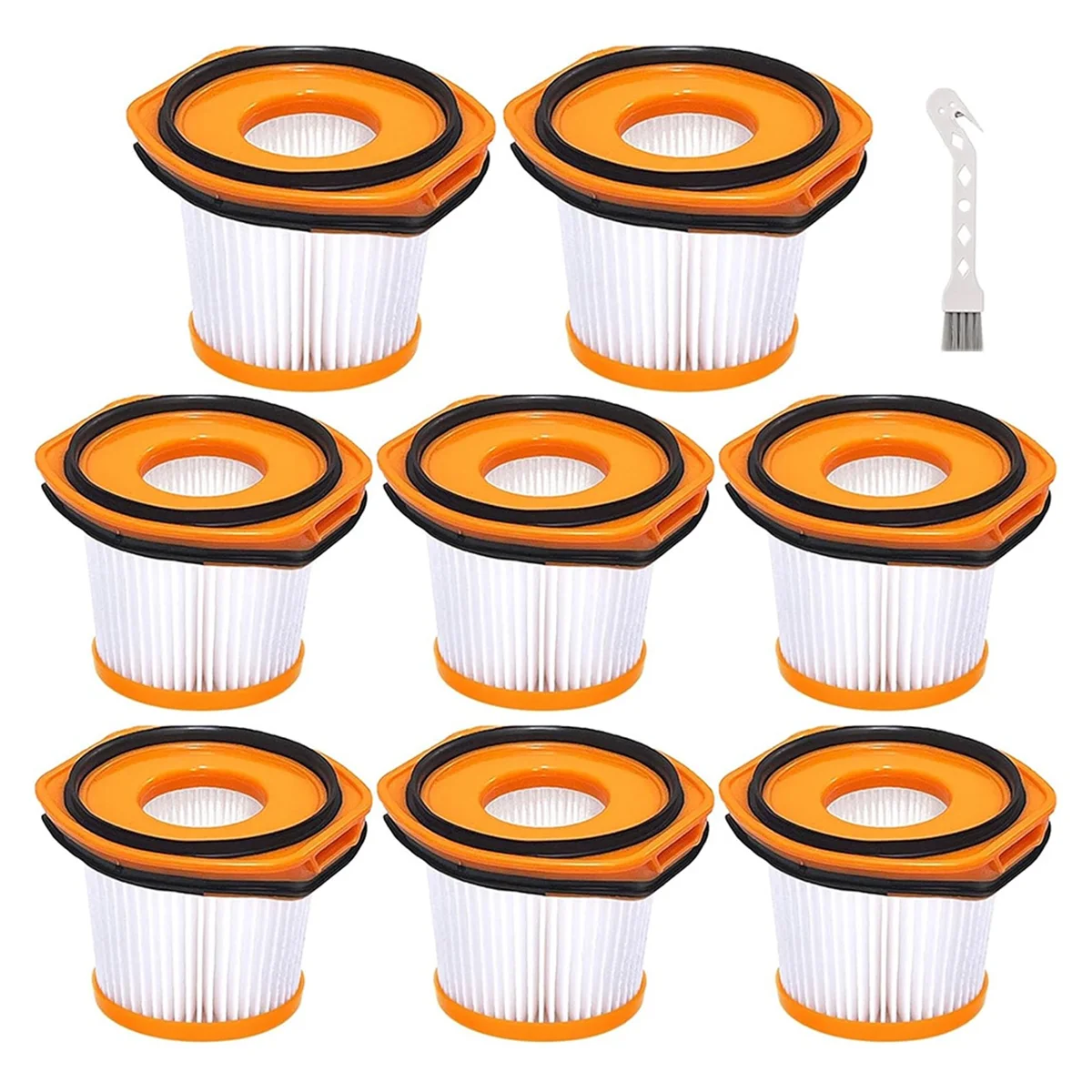 8 Pack Vacuum Filter Replacement for Shark WS620 WS632 WS630 Filter,Combatible for Shark Wandvac System WS633