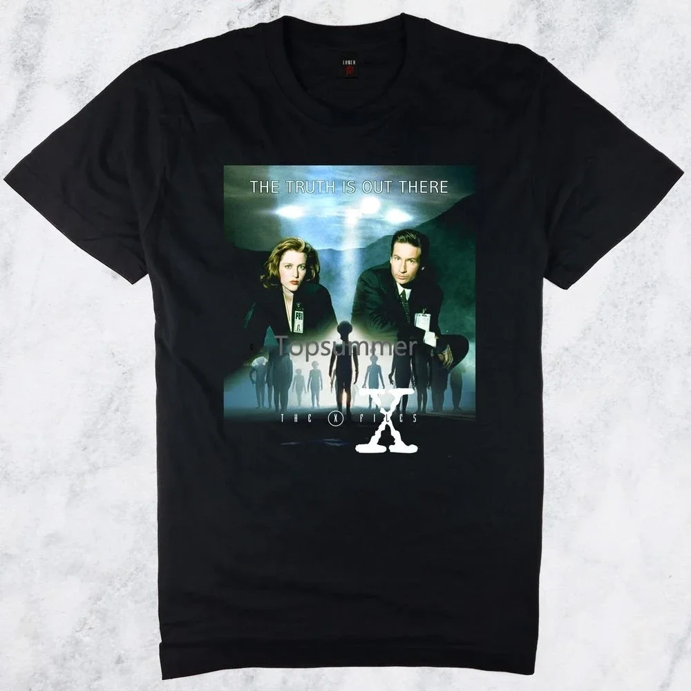 Mulder And Scully The X Files Series Black T Shirt