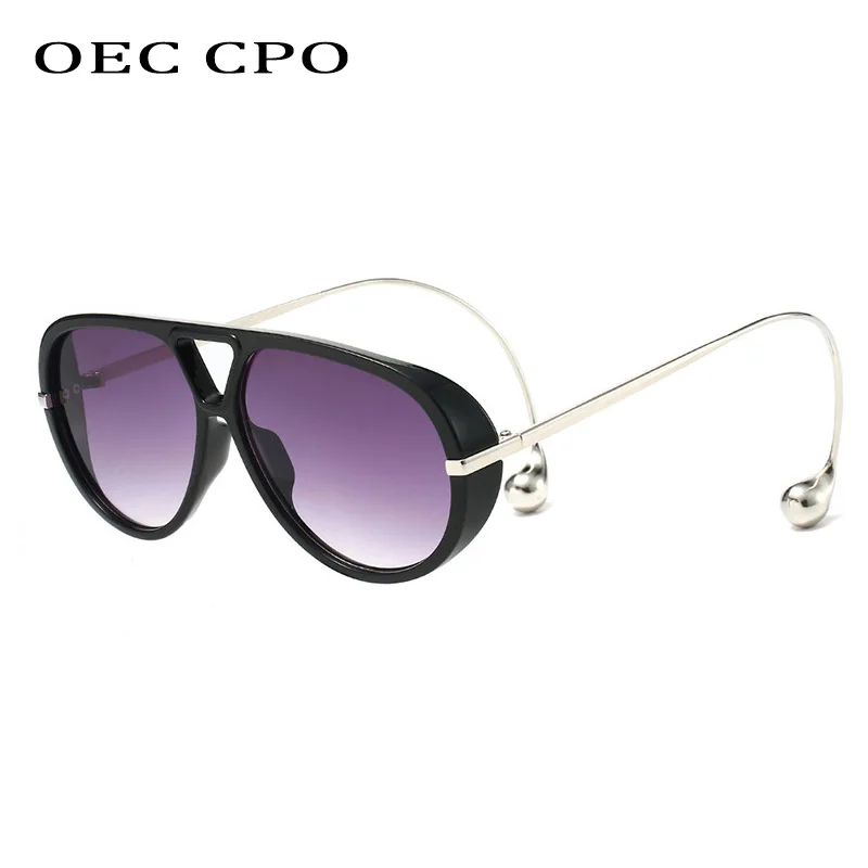 Vintage Oversized Pilot Sunglasses Unisex Double Bridge  display picture 1
