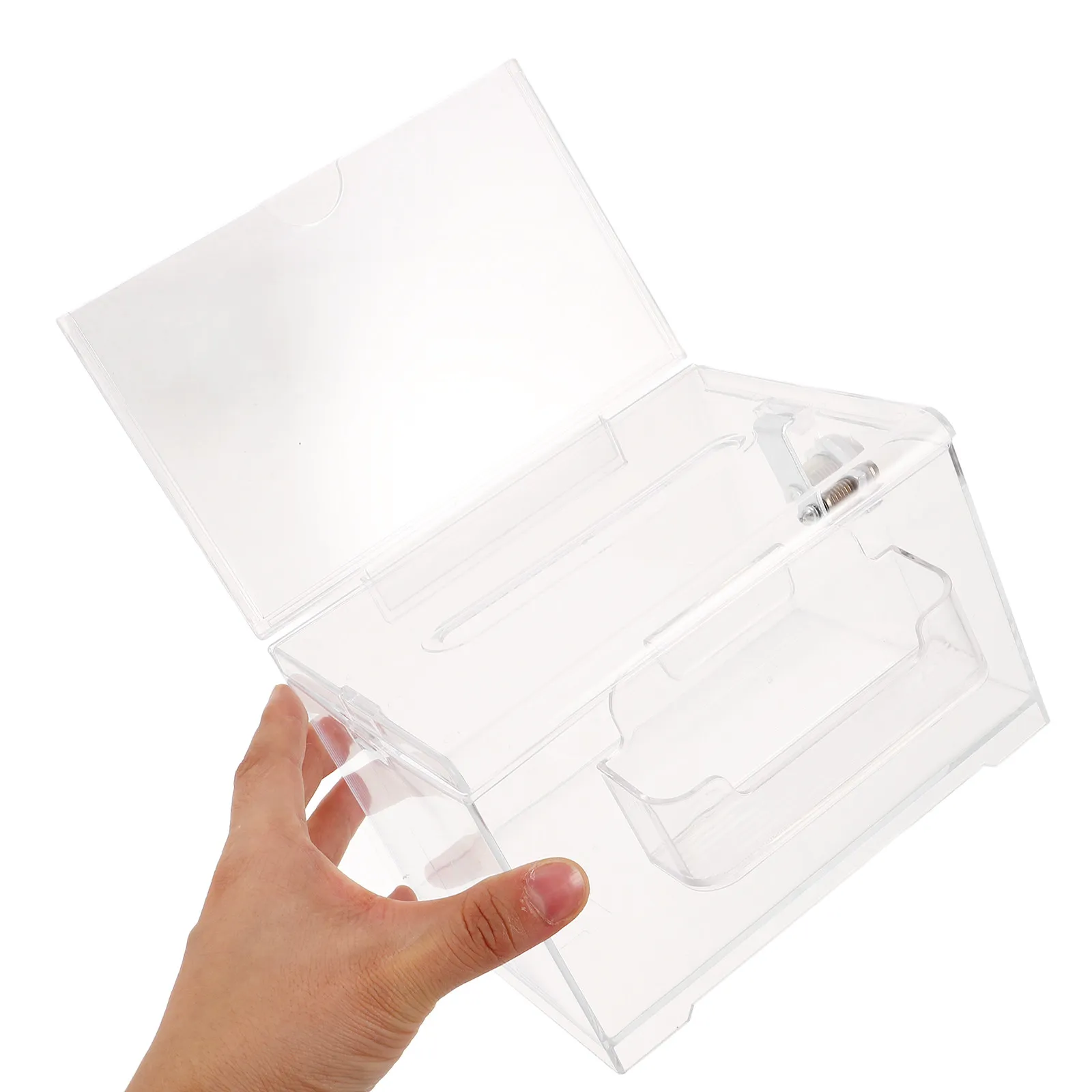 Clear Acrylic Suggestion Box with Lock Transparent Donation Box for Fundraising Voting Comments Feedback Collection Events