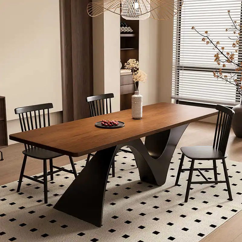 

Solid wood dining table