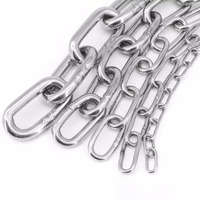 1Meter 2/3/4/5/6mm Stainless Steel Chains Lifting Chain Rope High Quality Metal Chain for Guardrail Hanging Clothes Pet Traction