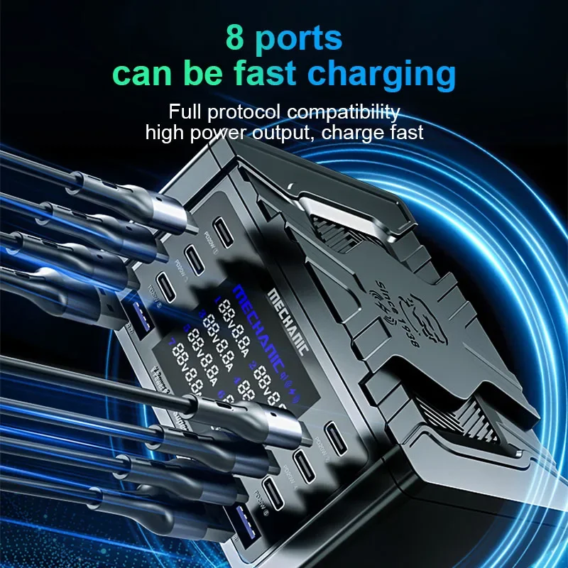 Imagem -04 - Mecânico V-power Ultra Max 15w Ferramenta de Carregamento sem Fio com Qc3.0 pd Porta de Carregamento Usb Carregador Inteligente Super Rápido