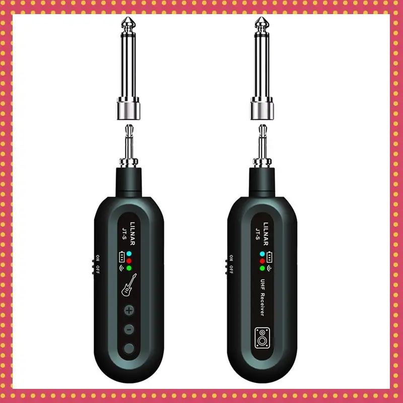 

Wireless Guitar System UHF Guitar Transmitter Receiver Guitar System For Electric Guitar Bass Musical Instrument Easy Install