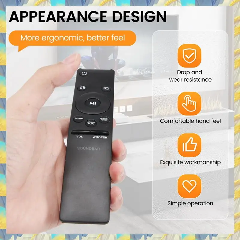 Smartwave-AH59-02758A Replace Remote Fit For Soundbar HW-M450 HW-M4500 HW-M4501 HW-M550 HW-M430 HW-M360 HW-M370，AH59-027